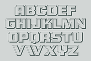 Chiseled Initials - Sans Serif Font, a Sans Serif Font by GG Design (Thumbnail 4 of 11)