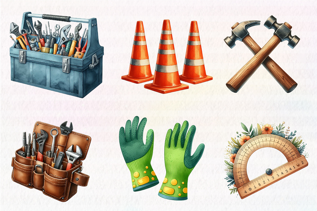 Labor Day Clipart, an Illustration by CreationArt (Photo 5 of 5)