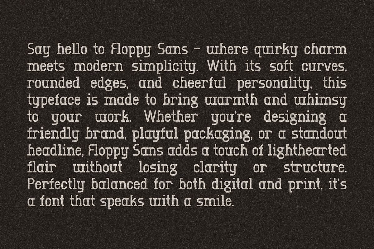 Floppy Clean Modern Sans Serif, a Sans Serif Font by Oui Studio (Photo 4 of 10)