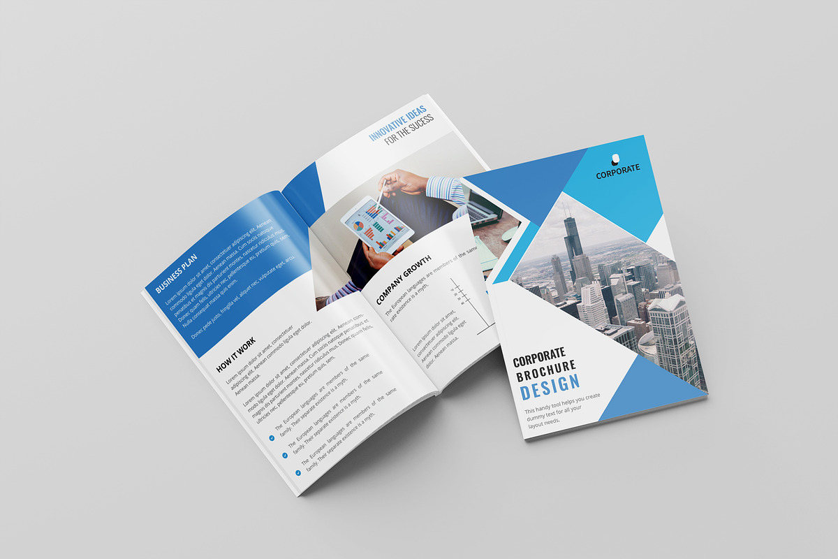 8 Pages Corporate Brochure Template, a Brochure Template by UI_Expert (Photo 1 of 5)