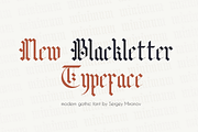 New Blackletter Typeface font., a Blackletter Font by Sergey Mironov's store (Thumbnail 1 of 5)