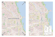 Chicago Street Map - City Map, a Work Illustration by Cartorical (Thumbnail 3 of 4)