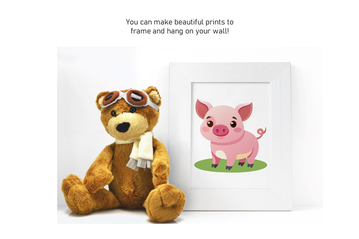 Farm Animals, Clipart, PNGs, an Object Graphic by Kat's Artful Creations (Photo 6 of 9)