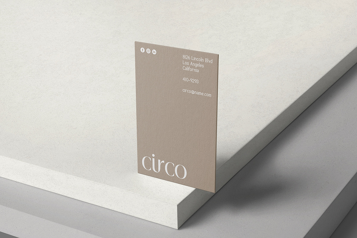 Vertical Business Card Mockup, a Product Mockup by GfxFoundry (Photo 4 of 9)