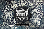 Nautical Graphics Doodles Patterns, an Object Illustration by BALABOLKA (Thumbnail 1 of 6)
