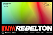 REBELTON - Modern Sans Serif Family, a Sans Serif Font by Konstantine Studio (Thumbnail 1 of 12)
