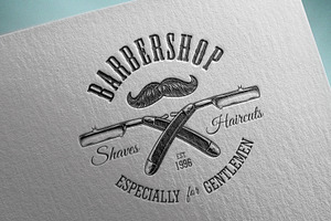 Barbershop Logos Set