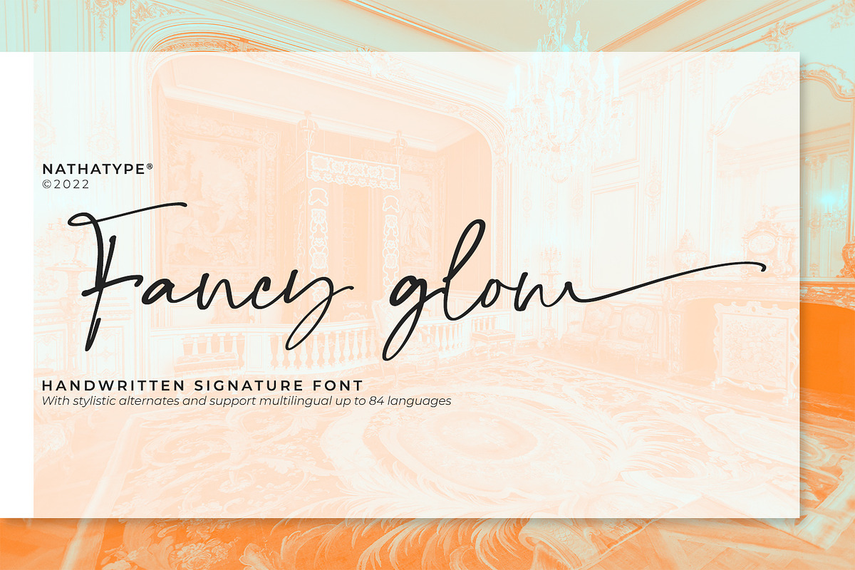 Fancy Glow, a Script Font by Nathatype (Photo 1 of 10)