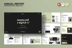 Annual Report Presentation Template, a Presentation Template by evgenystudio