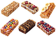 Granola Bar Watercolor Clipart, an Illustration by Designworld (Thumbnail 4 of 7)