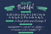 Always Thankful - SVG Font Duo, a Font by Greg Nicholls (Thumbnail 9 of 12)