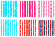 4th of july Striped PNG Bundle, a Seasonal Illustration by OK Design (Thumbnail 3 of 6)