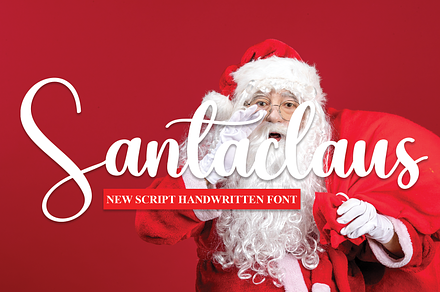 Santaclaus | Script Font, a Script Font by Scratchones