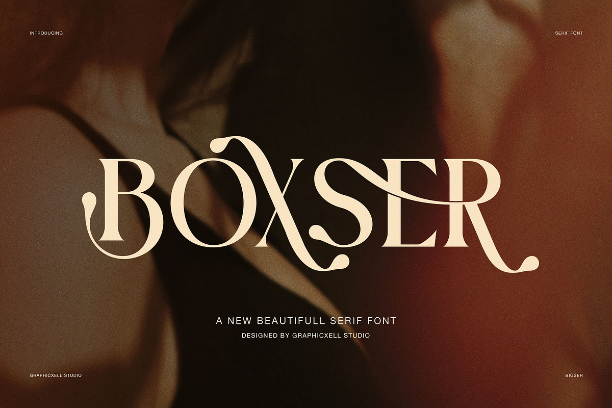 Boxer Elegant Display Serif Font, a Serif Font by Graphicxell (Photo 1 of 8)