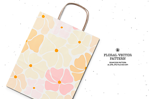 Pastel Vector Floral Pattern