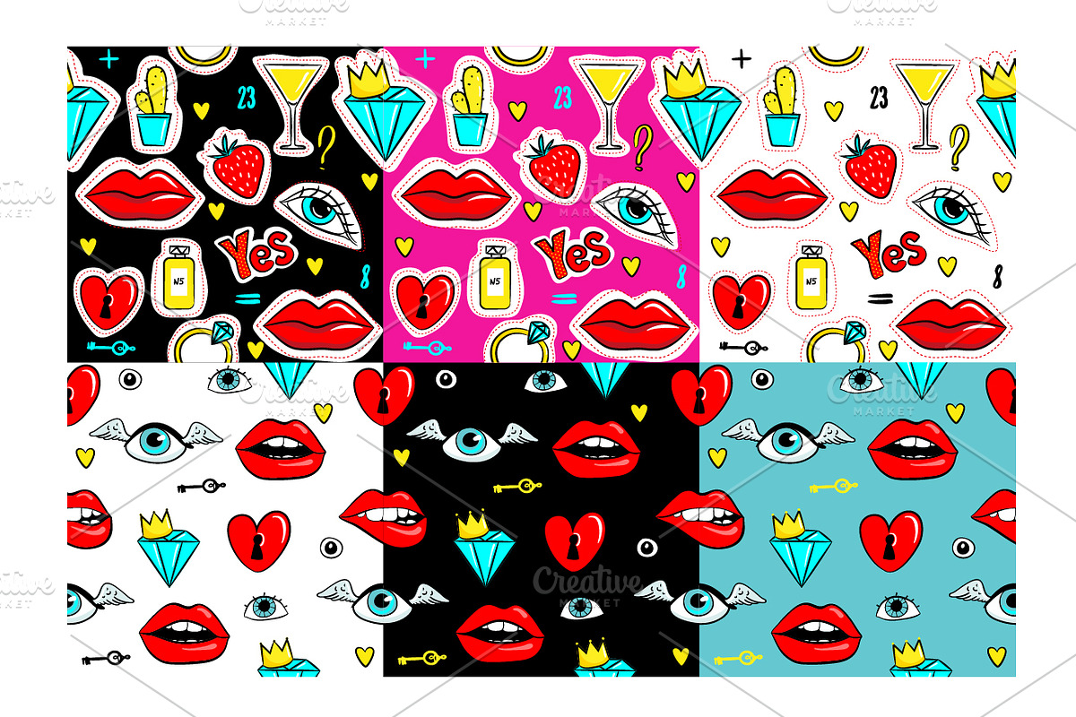 Fashion patch badges, an Illustration by Marysha Art (Photo 2 of 4)