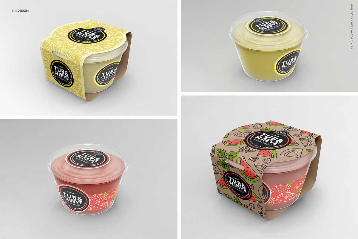 Tub and Sleeve Packaging Mockup, a Packaging Mockup by INCDesign (Photo 4 of 9)