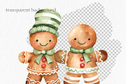 Gingerbread cookies watercolor, an Object Graphic by MyLittleMeow (Thumbnail 8 of 8)