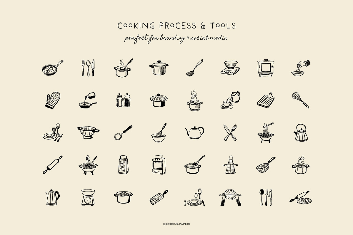 FOOD & COOKING illustrations, a Food Illustration by Crocus Paperi (Photo 4 of 7)