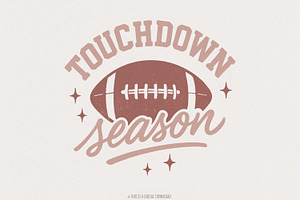 Touchdown Season PNG, Football Mom, an Illustration by SharpMarketplace