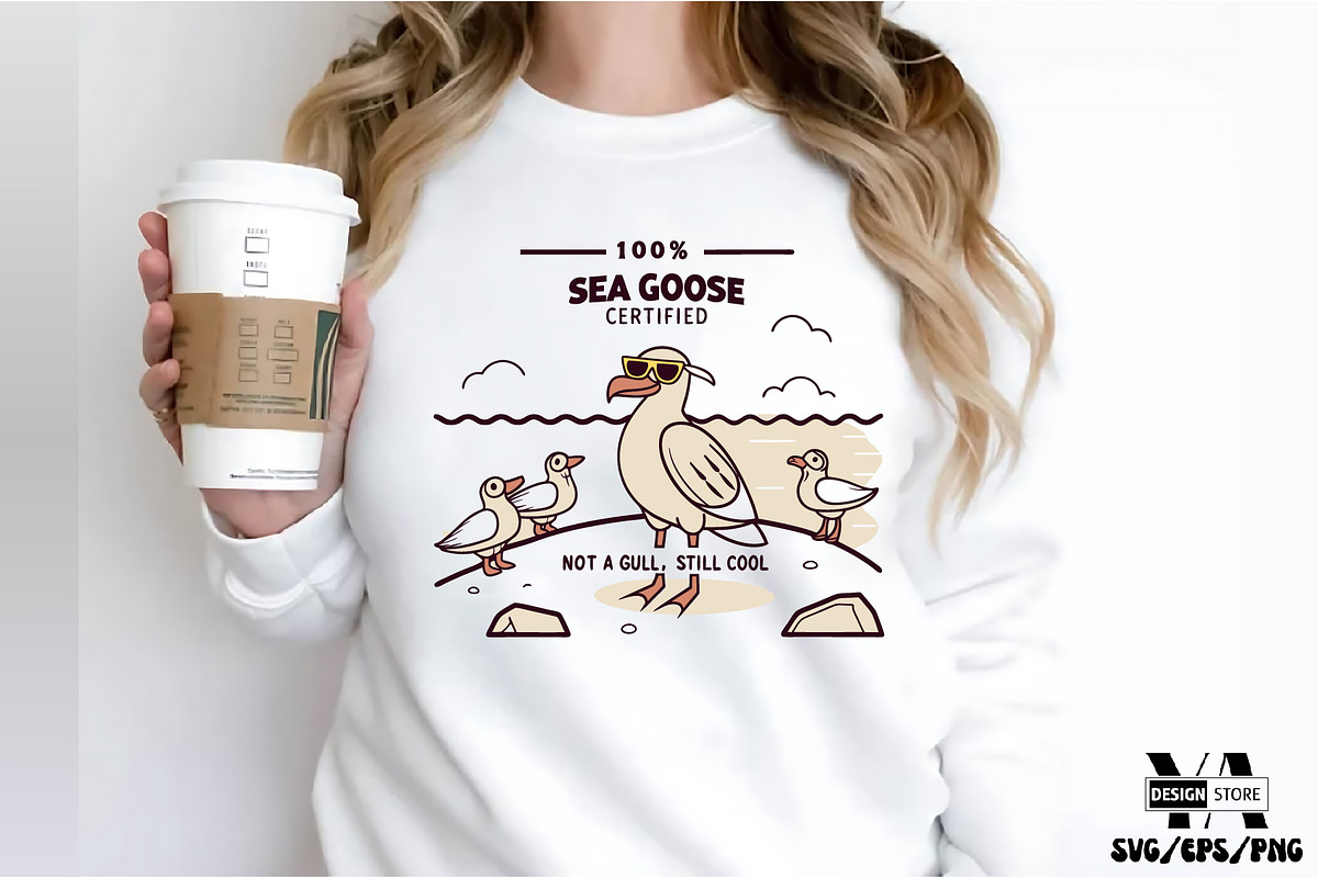 Summer Goose SVG PNG Sublimation Bun, an Illustration by Ya_ Design Store (Photo 7 of 12)