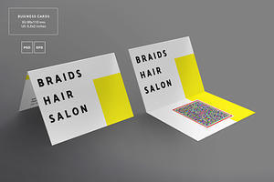 Business Cards Braids Hair Salon