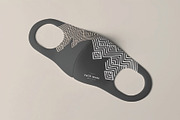 Flat Layout Fabric Face Mask Mockup, a Mask Mockup by DesignRushMarket (Thumbnail 2 of 2)