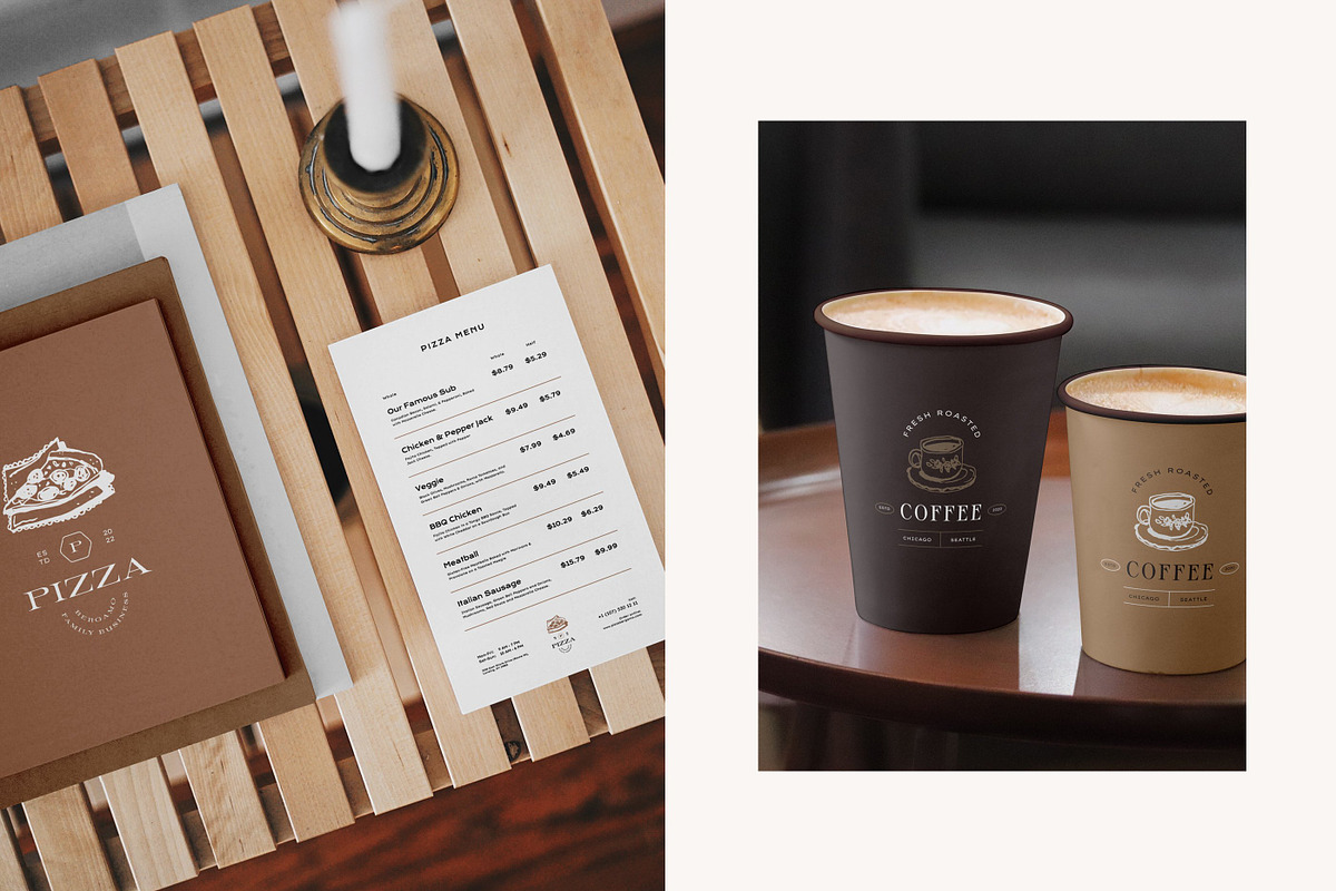 Food & Drinks Logo Kit, a Branding & Logo Template by iStar Design (Photo 7 of 27)