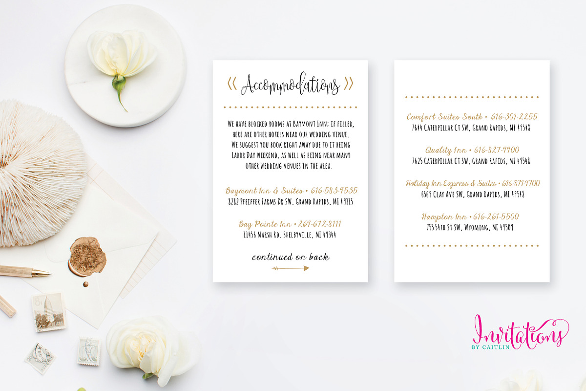 Rustic Wedding Invitation Suite, an Invitation Template by Invitations by Caitlin (Photo 4 of 4)