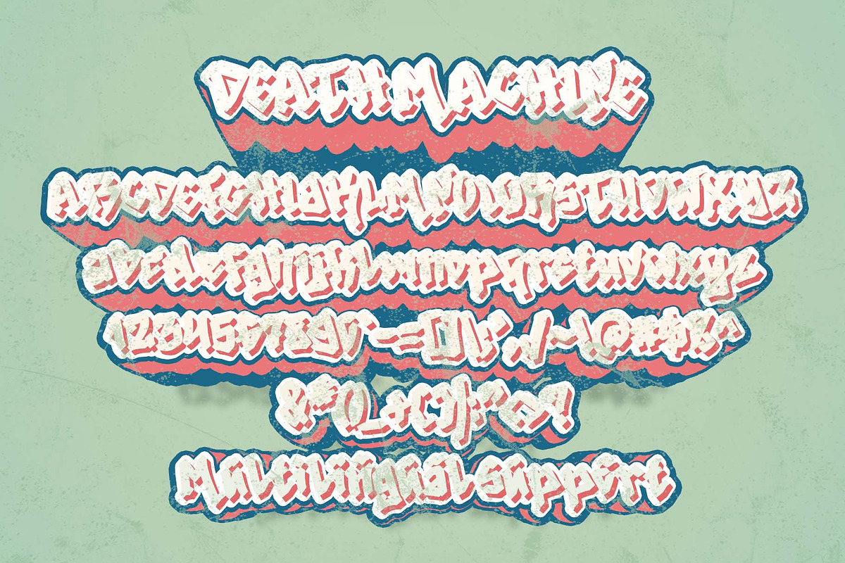 Death Machine, a Handwritten Font by Yoga Letter (Photo 5 of 5)