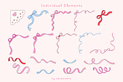 Girly Grrrl - Hand Drawn Clipart, a Decorative Illustration by cocomomo (Thumbnail 6 of 16)