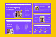 Purple Creative Agency Powerpoint, a Presentation Template by Aiyari Graphic (Thumbnail 2 of 5)
