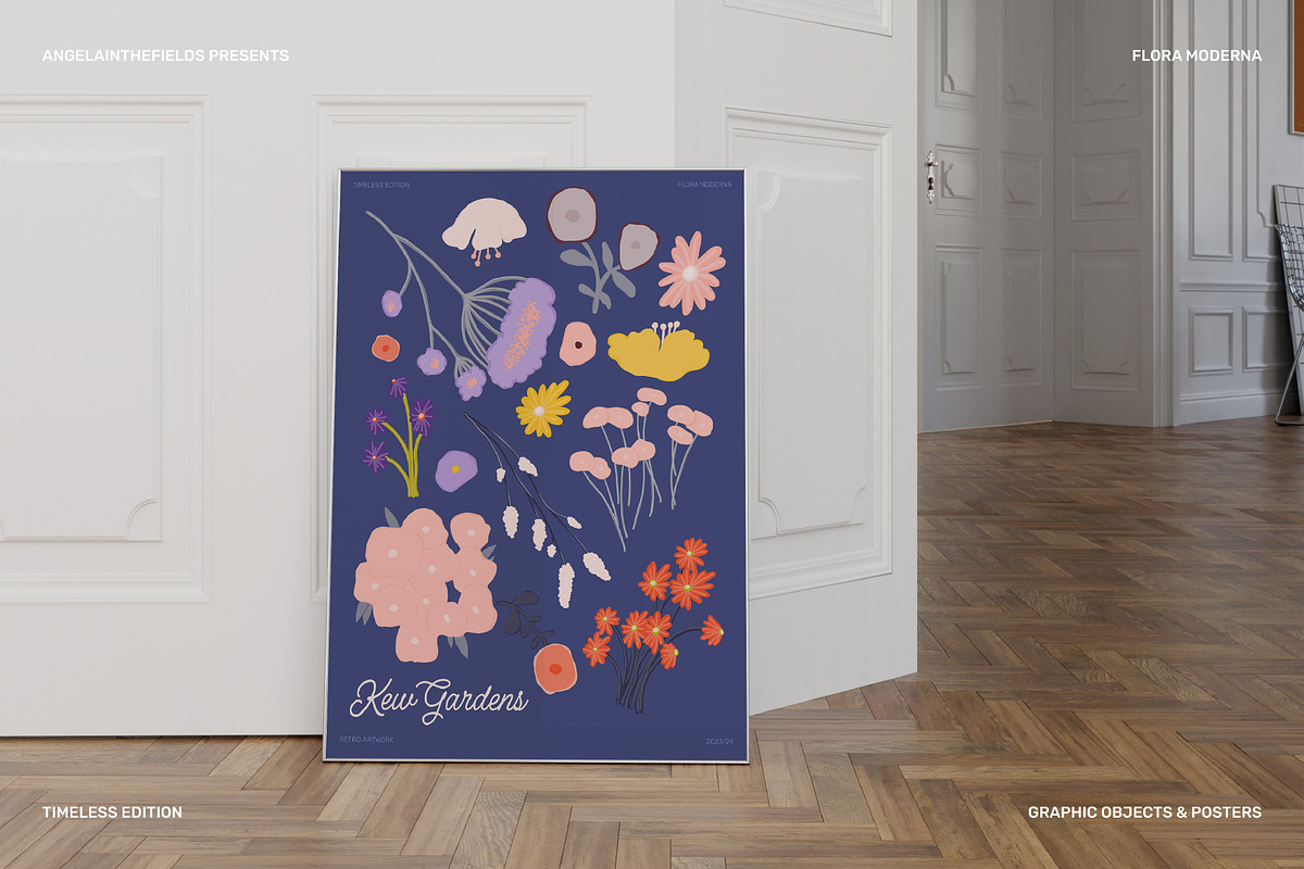 300+ Flora Moderna Vector Clipart, a Decorative Illustration by angelainthefields (Photo 4 of 23)