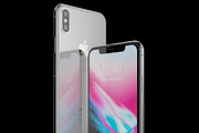 Apple iPhone X Silver and Space Gray, an Object 3D Model by 3D Models by Obshansky (Thumbnail 6 of 16)