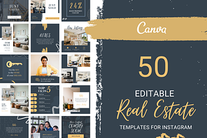 50 Canva Instagram Realtor Templates