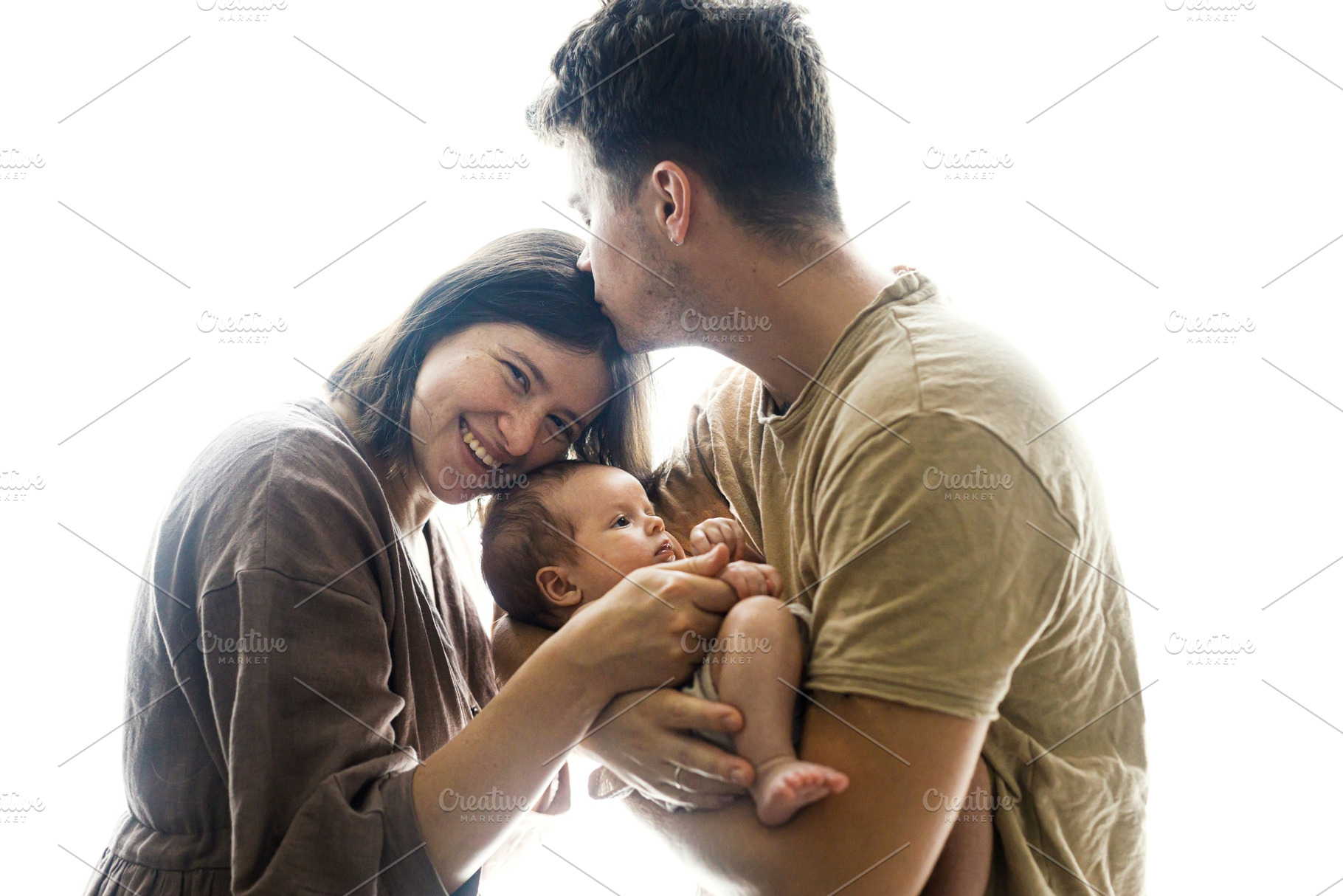 Happy Mothers day and Happy Fathers day! Happy couple hugging li, a Person Photo by Sonjachni