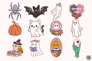 Halloween Cute Spooky Bundle Png Svg, an Object Graphic by HeyLenaArts (Thumbnail 6 of 11)