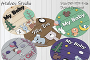 Nursery Door Hanger SVG 329, a Graphic by AtacanDigital (Thumbnail 1 of 6)