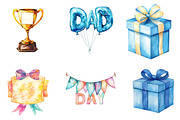 Retro Father's Day PNG Clipart, a Seasonal Illustration by Designking (Thumbnail 3 of 5)