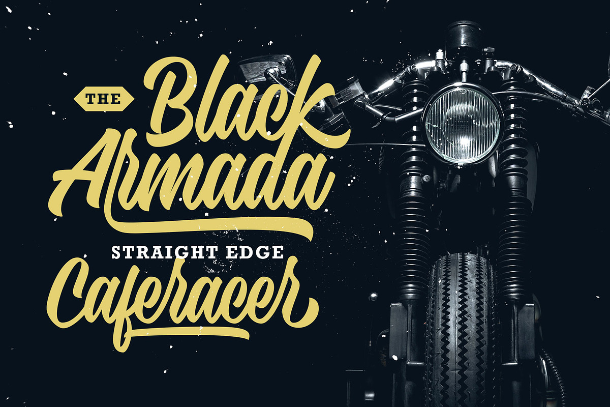 Hadnich - Modern Script, a Script Font by Arterfak Project (Photo 3 of 16)