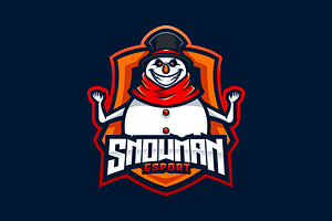 Snowman Mascot Esport Logo