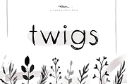 Twigs - A Handwritten Scribble Font, a Script Font by KA Designs (Thumbnail 1 of 6)
