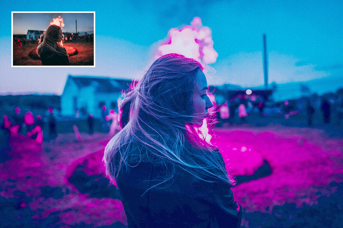 Cyberpunk Distortion Photo Effect, a Layer Style Add-On by Design Squad (Photo 3 of 4)