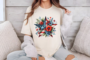Watercolor Patriotic Floral Clipart, an Illustration by Libby Wishes (Thumbnail 8 of 12)