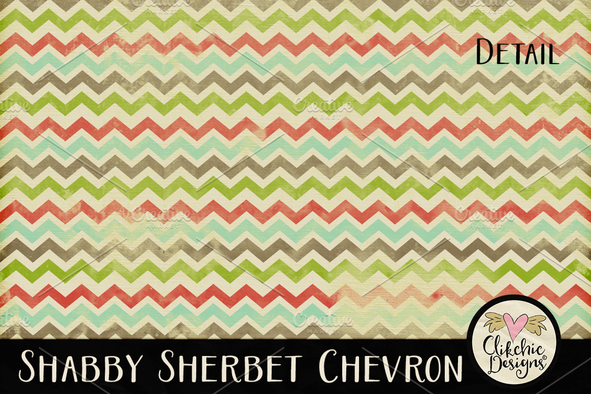 Shabby Sherbet Chevron Texture Pack preview 3