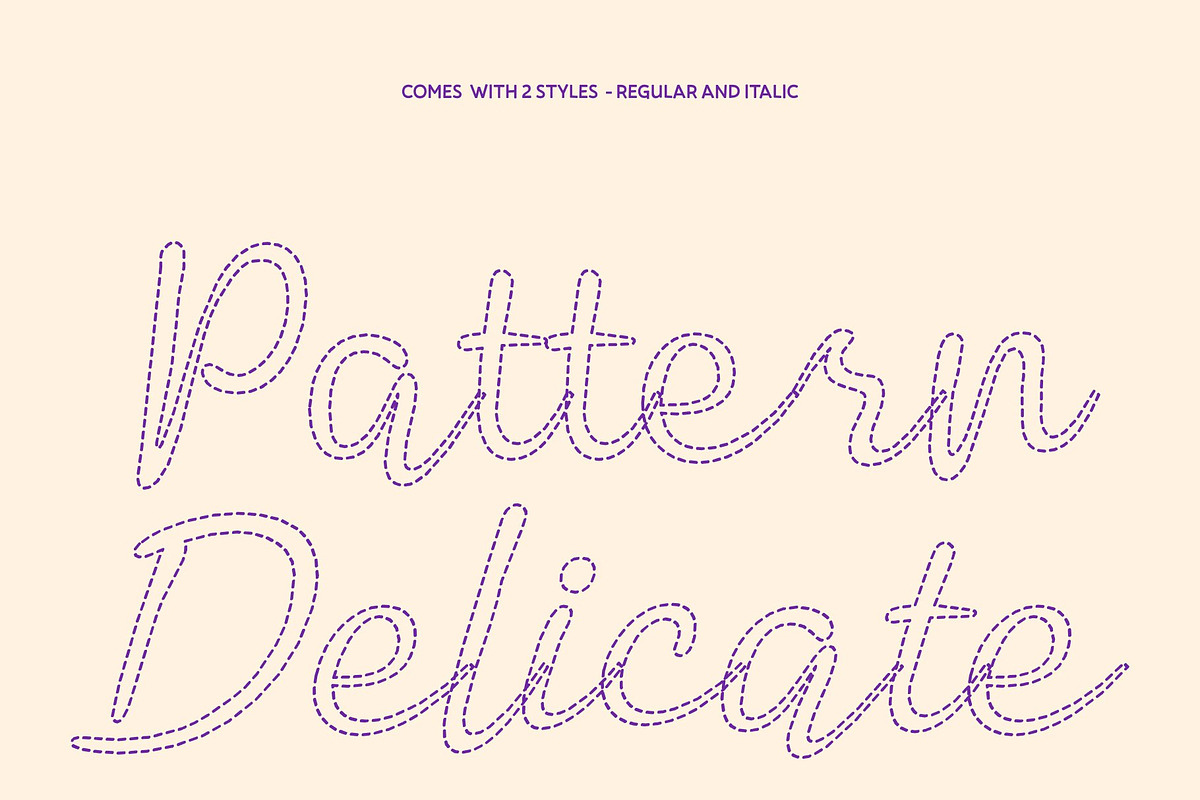 CS Mercy Dashed, a Script Font by Craft Supply Co. (Photo 4 of 8)