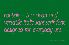 Fontelle Italic Sans