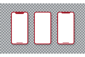 Red smartphone, an Object Illustration by Vector Creator