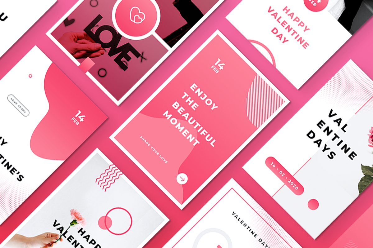 Happy Valentines Day Pinterest Post, a Social Media Template by Rahardi Creative (Photo 5 of 6)