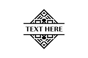 Ornamental Tribal Cross Line Frame, a Branding & Logo Template by Rasagama Studio